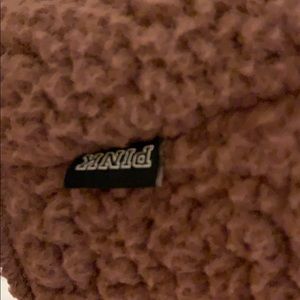PINK Victoria's Secret Sweaters - Pink VS Sherpa reversible jacket XS/S PINK Victoria's Secret Sweaters - Pink VS Sherpa reversible jacket XS/S